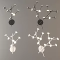 Modern Branch Like Wall Lamps With Black And White Bases For Stylish Interior Decoration