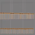 Modern Cascading Linear Chandelier Design With Vertical Elements For Interior Lighting