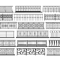 Various Decorative Iron Fence Designs Featuring Detailed Ornamental Patterns and Classic Styles