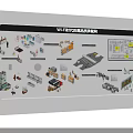 Tobacco and Liquor Store Display Shelves With Premium Alcohol Bottles And Cigarette Packs