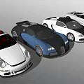 Luxury Sports Cars In Various Colors With Sleek Exteriors And Stylish Designs