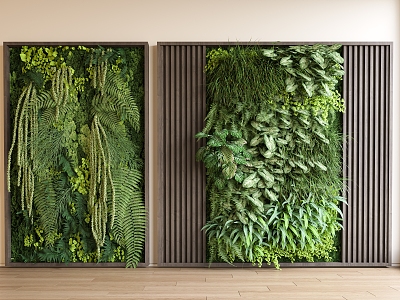 Plant background wall green plant wall decoration wall painting green plant pile plant landscape wall model