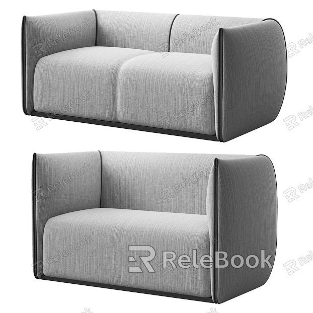 modern double sofa sofa leisure sofa model