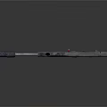 Modern Tactical Sniper Rifle With Scope Extended Barrel And Magazine Design