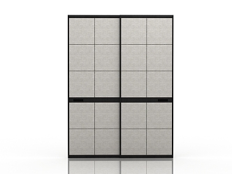 Wardrobe sliding door 3d model