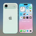 Apple iPhone 17 Air Smartphone Front Display App Icons And Back Camera Design 3d model