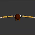 Toy Character With Yellow Plaid Shirt Blue Jeans Brown Boots Red Hair And Outstretched Arms