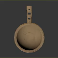 Portable Rocket Launcher with Conical Warhead Long Cylindrical Barrel and Marked Body