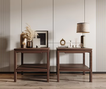 Chinese bedside table 3d model