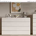 Cream Sideboard 3d model