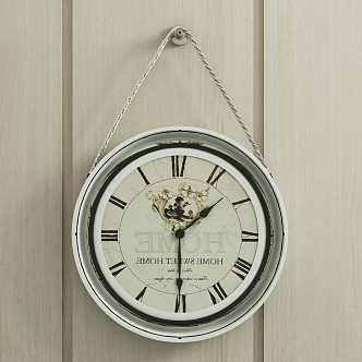 Modern clock wall clock decorative clock 3d model