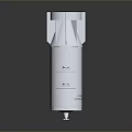 Military Missile Component With Metallic Casing And Guidance System