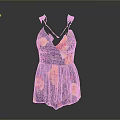 Women's Dark Blue Floral Dress With Yellow Red Flowers Spaghetti Straps V Neck Design