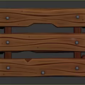 Stacked Wooden Storage Crates With Metal Rivets And Wood Grain For Home Storage