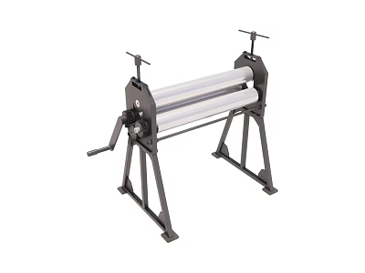 Heavy Duty Metal Sheet Bending Machine With Manual Handle And Steel Rollers 3d model