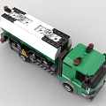 Lego toy building blocks truck tanker 3d model