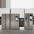 Modern refrigerator 3d model
