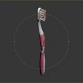 Pink And White Toothbrush With Soft Bristles For Daily Oral Care