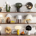 Modern Table Lamp Ancient Table Lamp Antique Table Lamp Combination Retro Table Lamp Glass Table Lamp Reading Lamp 3d model