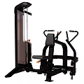 Professional Strength Training Fitness Machine with Adjustable Seat and Cable System