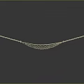 Intricate Golden Mesh Metal Sculpture Handcrafted with Decorative Wire Ends and Artistic Design