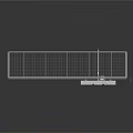 Industrial Metal Mesh Fence Structure With Support Posts And Base Plates