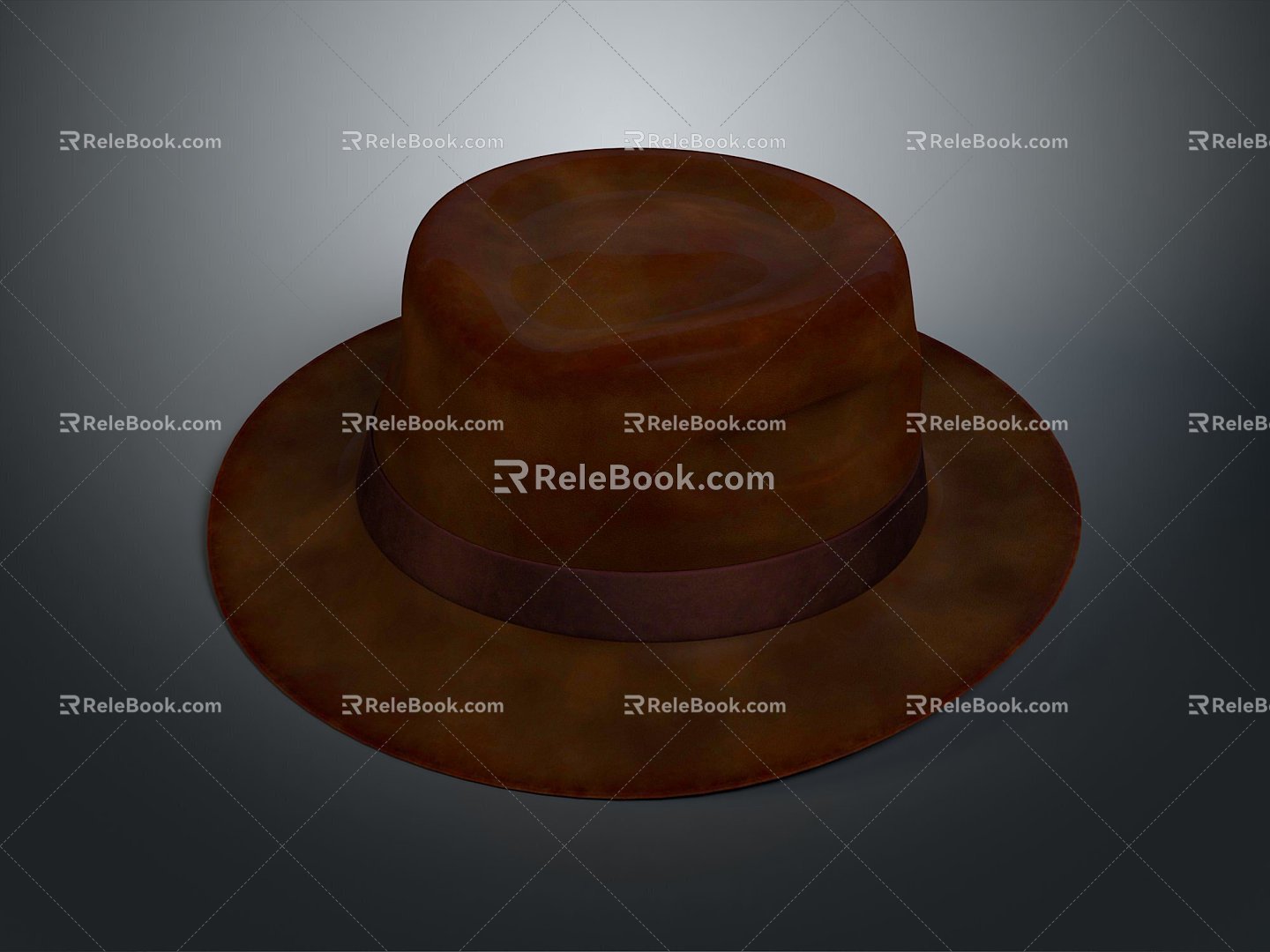 Cowboy Hat Denim Wool Hat Wilderness Hat Hat Realistic 3d model