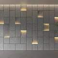 Modern porch background wall stone background wall geometric stone background wall stone gradient background wall rock wall panel random background wall 3d model