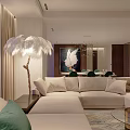 Modern Luxury Open Living And Dining Room With Stunning Sea View And Cozy Interior Design