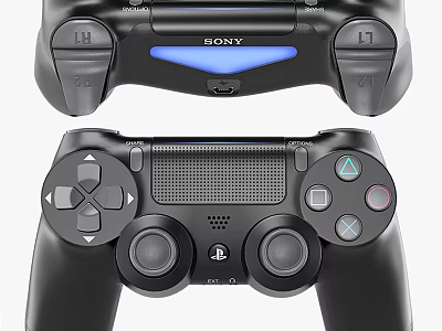 Sony PlayStation Wireless Game Controller With Dual Analog Sticks And Ergonomic Gaming Design 3d model