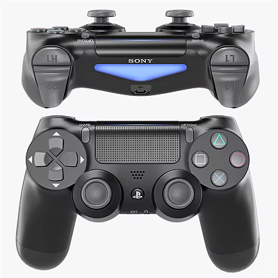Sony PlayStation Wireless Game Controller With Dual Analog Sticks And Ergonomic Gaming Design 3d model