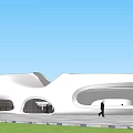 Modern Library Building Yundong Library Ma Yansong 3d model