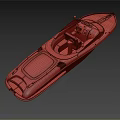 Elegant Luxury Speedboat Featuring Wooden Trim White Deck And Cockpit Seats