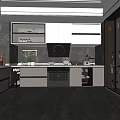 Modern Kitchen Interior Design With Marble Countertop Cabinets Island And Appliances
