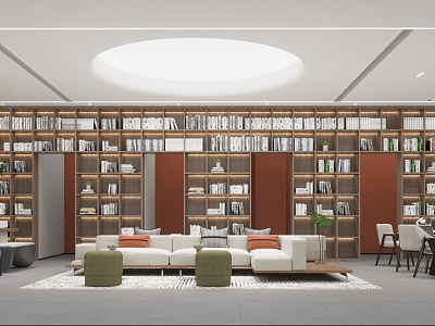 Modern Book Bar Book Bar Leisure Area model