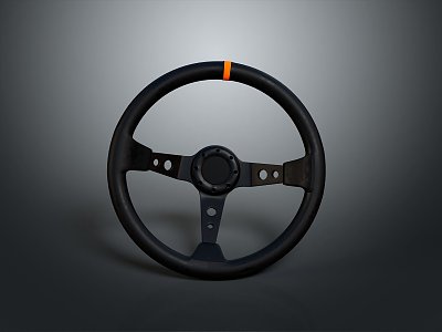 Steering wheel car steering wheel car parts game items 3d model