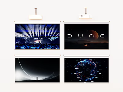 Projection Monitoring System For Large Venue And Multiple Scene Real Time 3d model