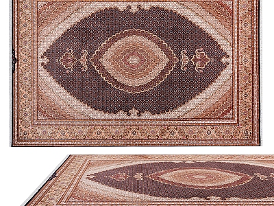 American Style Simple Pattern Carpet 3d model