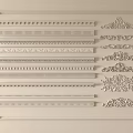 Various Decorative Gypsum Moldings With Intricate Patterns And Classic Designs