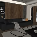 Modern Minimalist Big Buffalo Sofa 3d model