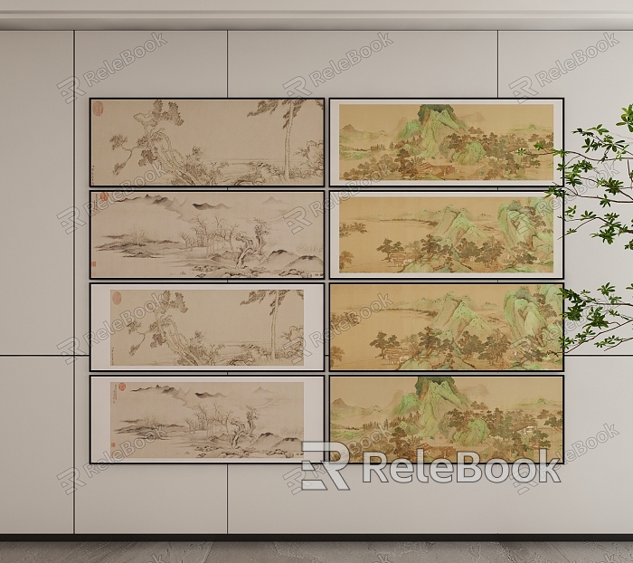 New Chinese Style Decorative Hanging Painting model