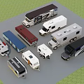 Different Types of Recreational Vehicles With Various Sizes Colors and Designs