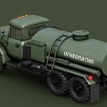 Military Green Tanker Truck Functional Design