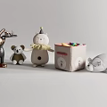 Cute Soft Plush Stuffed Toys Collection Featuring Bunny Bear And Whale