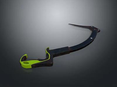 Sleek Modern Lighting Combination With Curved Black And Yellow Fixture Design 3d model