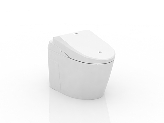 Modern intelligent toilet 3d model