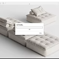 Modern Combination Sofa Multiplayer Sofa 3d model