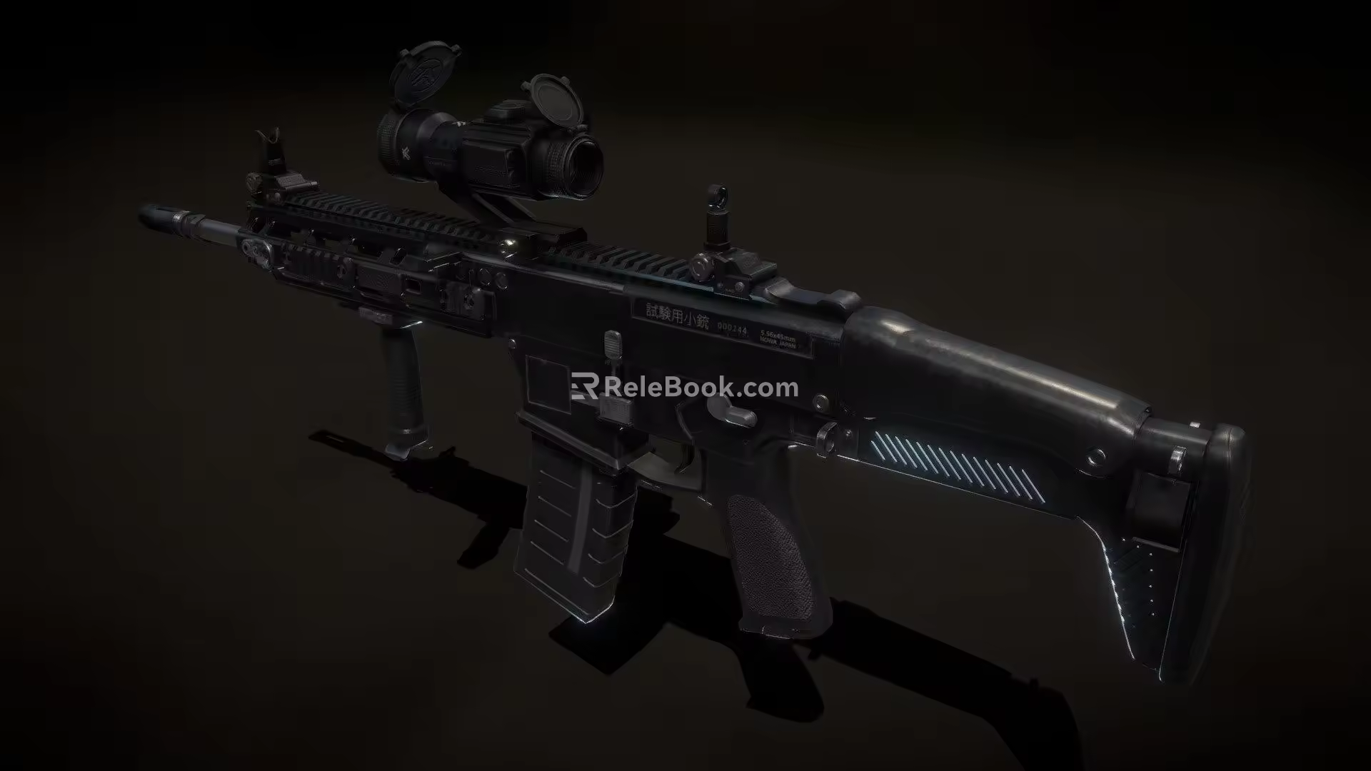 automatic rifle 3d model