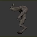 Fantasy Muscular Monster Game Movie Character With Rough Skin And Powerful Stance