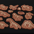 Dinosaur Skeleton Fossil Toys For Kids Educational Play With Various Shapes
